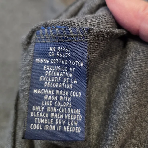 Ralph Lauren Gray Knit Top w/logo - Picture 7 of 7